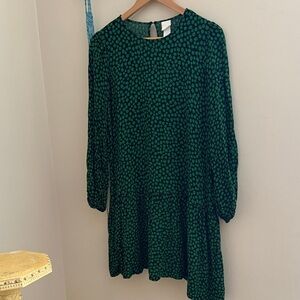 Green Patterned cute Dress